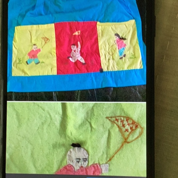 ⚜️ Hand- Made Embroidered WALL HANGING  17” X 17” - Picture 9 of 16